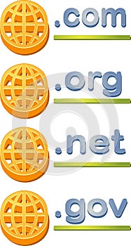 Internet website domain extensions