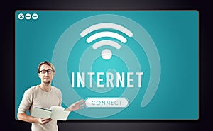 Internet Wifi Connection Access Hotspot Concept photo