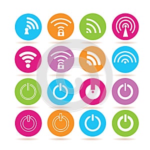 Internet wifi icons