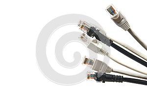 Internet wire cat6 cat5. the concept of connecting to an Internet network or providing construction, repair, and high