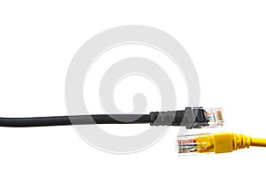 Internet wire cat6 cat5. the concept of connecting to an Internet network or providing construction, repair, and high