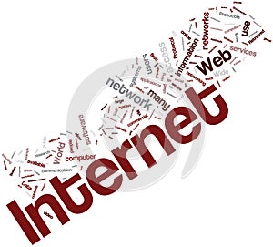 Internet word cloud