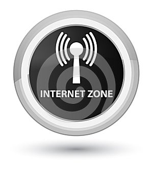 Internet zone (wlan network) prime black round button