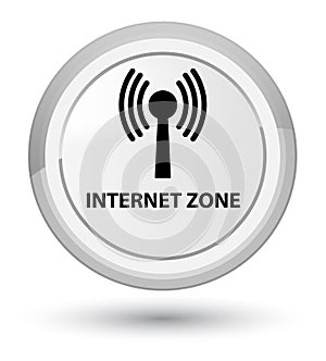 Internet zone (wlan network) prime white round button