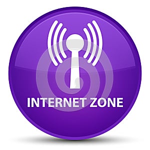 Internet zone (wlan network) special purple round button