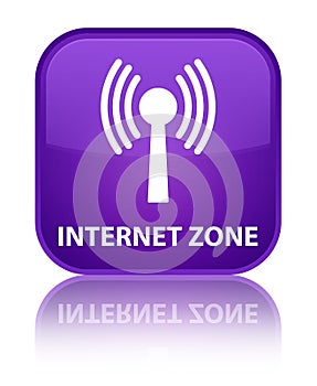 Internet zone (wlan network) special purple square button