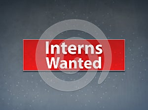 Interns Wanted Red Banner Abstract Background