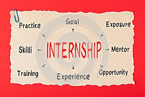 Internship Diagram Concept