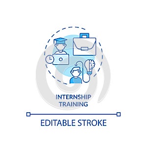 Internship training concept icon