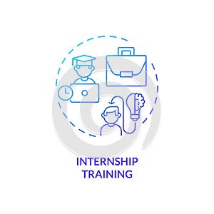 Internship training concept icon