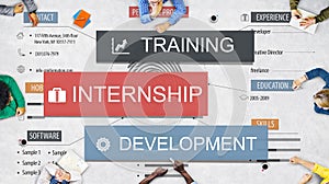 Internship Training Development Business Knowledge Concept photo