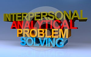 interpersonal analytical problem solving on blue
