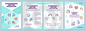 Interpersonal emotion regulation brochure template