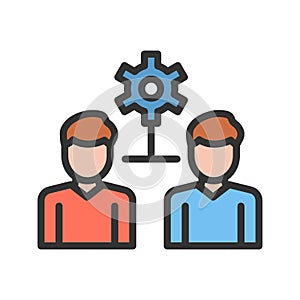 Interpersonal icon vector image.