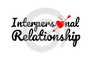 interpersonal relationship word text typography design logo icon