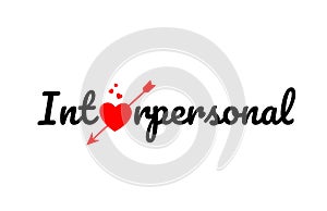 interpersonal word text typography design logo icon