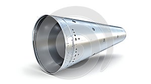 Interplanetary Spacecraft with Metallic Finish in Outer Space photo