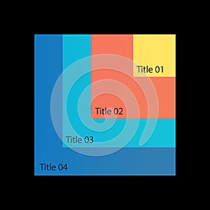 Interrelated structure components infographic chart template for dark theme