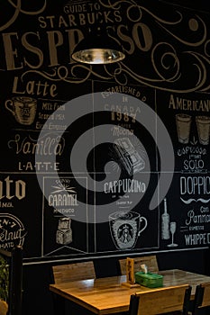 Interrior design for cafe and coffee shop photo