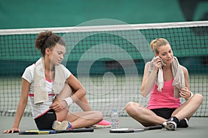 Interruption during tennis game
