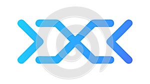 Intersecting Arrows Icon for Connectivity Processes, vector design Generative AI