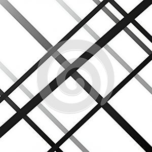 Intersecting black and gray diagonal lines create a dynamic pattern on a white