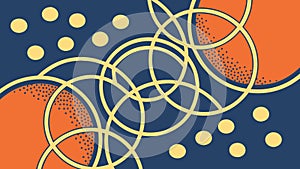 Intersecting Circular Lines Abstract Pattern Background, vector design Generative AI