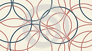 Intersecting Circular Lines Abstract Pattern, vector design Generative AI