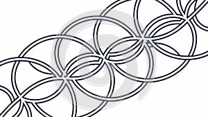 Intersecting Circular Lines Abstract Vector, Geometric Network Pattern, vector design Generative AI