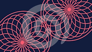 Intersecting Circular Patterns, Abstract Geometric Design, Mandala Art, vector design Generative AI