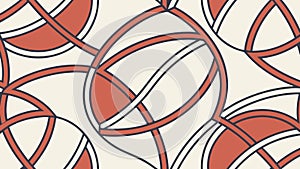 Intersecting Circular Patterns, Abstract Geometric Design, vector design Generative AI