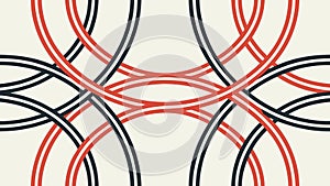 Intersecting Curved Lines Pattern, Abstract Geometric Background, vector design Generative AI