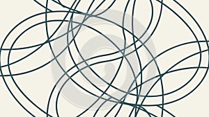 Intersecting Curved Lines Pattern, Abstract Geometric Background, vector design Generative AI