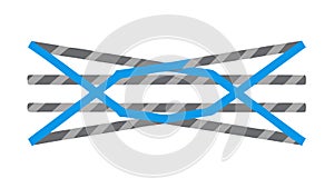 Intersecting Diagonal Lines Abstract Pattern, vector design Generative AI