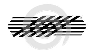 Intersecting Diagonal Stripes Pattern Abstract Geometric Modern Background, vector design Generative AI