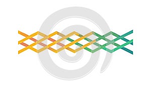 Intersecting Geometric Line Pattern, Modern Abstract Rhombus Design, vector design Generative AI