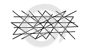 Intersecting Geometric Lines Abstract Grid, vector design Generative AI