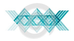 Intersecting Geometric Lines Abstract Pattern Vector, vector design Generative AI