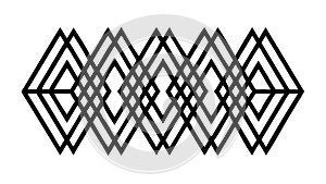 Intersecting Geometric Shapes, Dynamic Abstract Design, vector design Generative AI