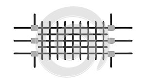 Intersecting Line Grid Pattern, Abstract Linear Structure Design, vector design Generative AI