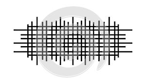 Intersecting Line Pattern Abstract Geometric Grid Background Vector, vector design Generative AI