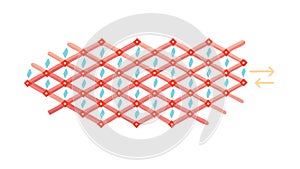 Intersecting Lines Abstract Grid Mesh Pattern, vector design Generative AI