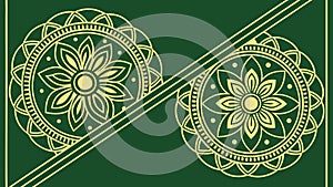 Intersecting Mandalas Geometric Pattern Vector, vector design Generative AI