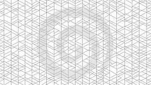 Geometric Pattern of Intersecting Thin Black Lines on White Background Keywords: abstract