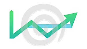 Intersecting Trend Lines, Market Analysis Graph, vector design Generative AI