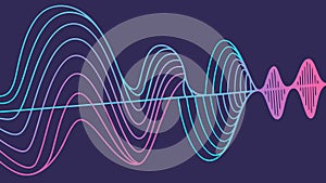 Intersecting Wavy Lines Abstract Data Flow Vector, vector design Generative AI
