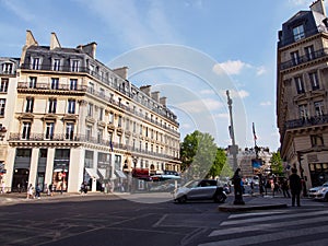 Intersection at Avenue de l`Opera, Paris, France