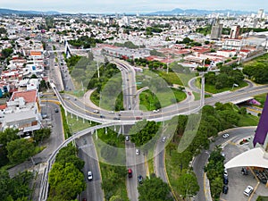 Intersection Harmony Drone View of Los Cubos and Avenida Vallarta in Guadalajara photo