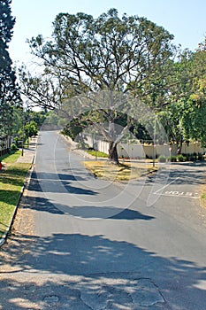 Intersection in a residential road