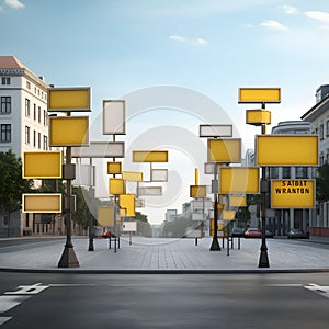 Intersection signposts ensuring efficient and safe navigation